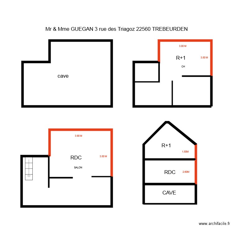 GUEGAN. Plan de 0 pièce et 0 m2