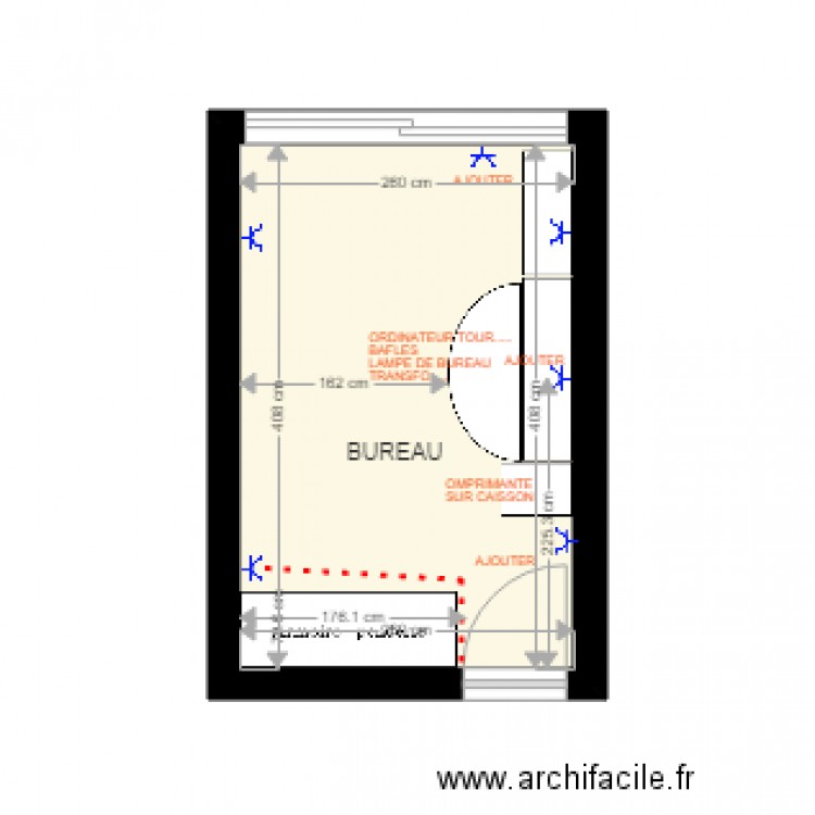 BUREAU 2. Plan de 0 pièce et 0 m2