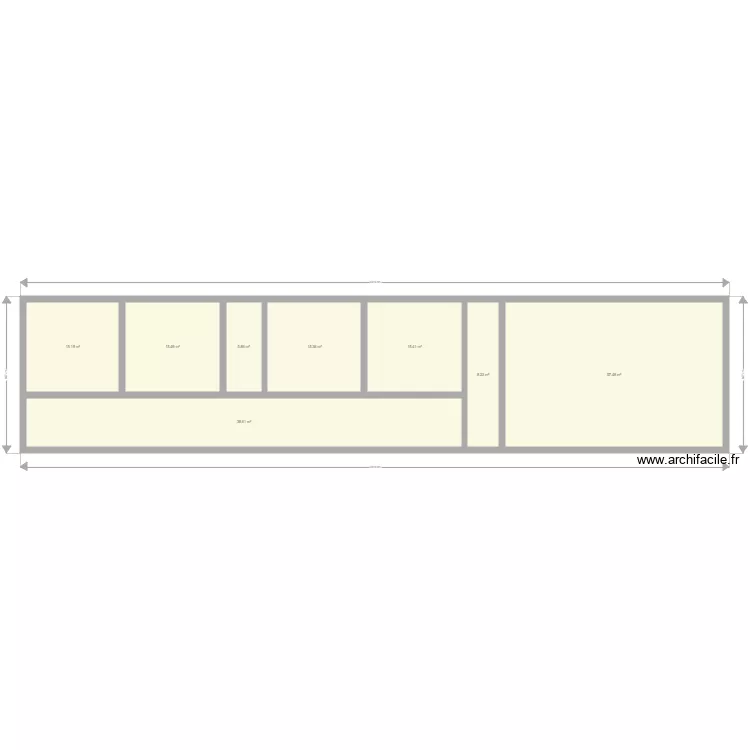 les deux rives etrage. Plan de 