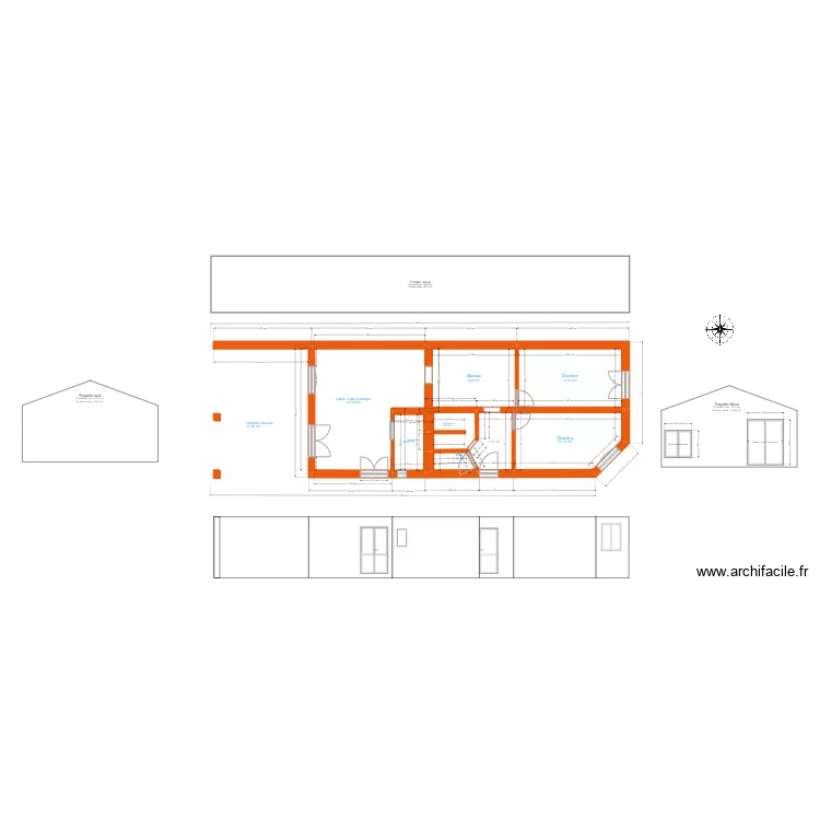 agrandissement 1. Plan de 