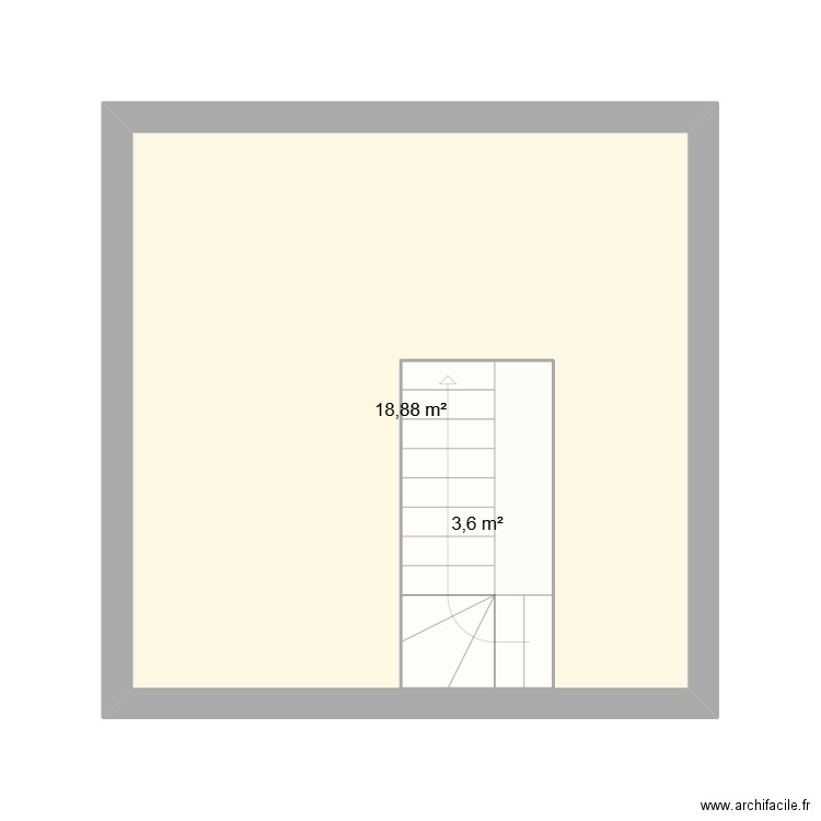 test tremi. Plan de 3 pièces et 49 m2