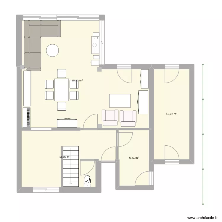 Maison. Plan de 4 Pièces et 67 m² Maison. Plan de 4 Pièces et 67 m²