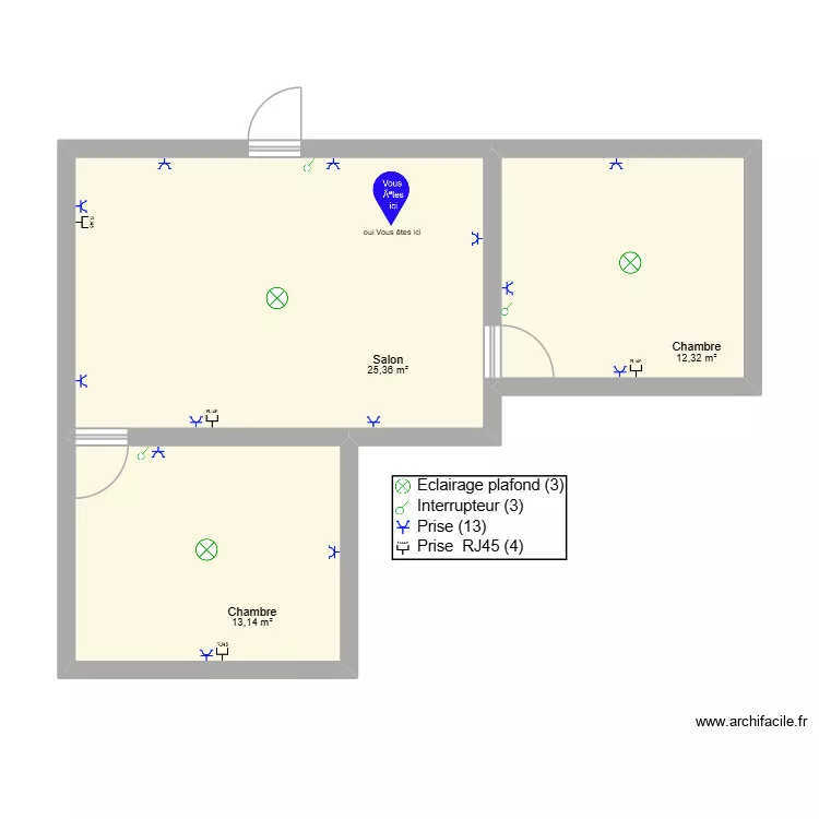 maison T3. Plan de maison T3. Plan de