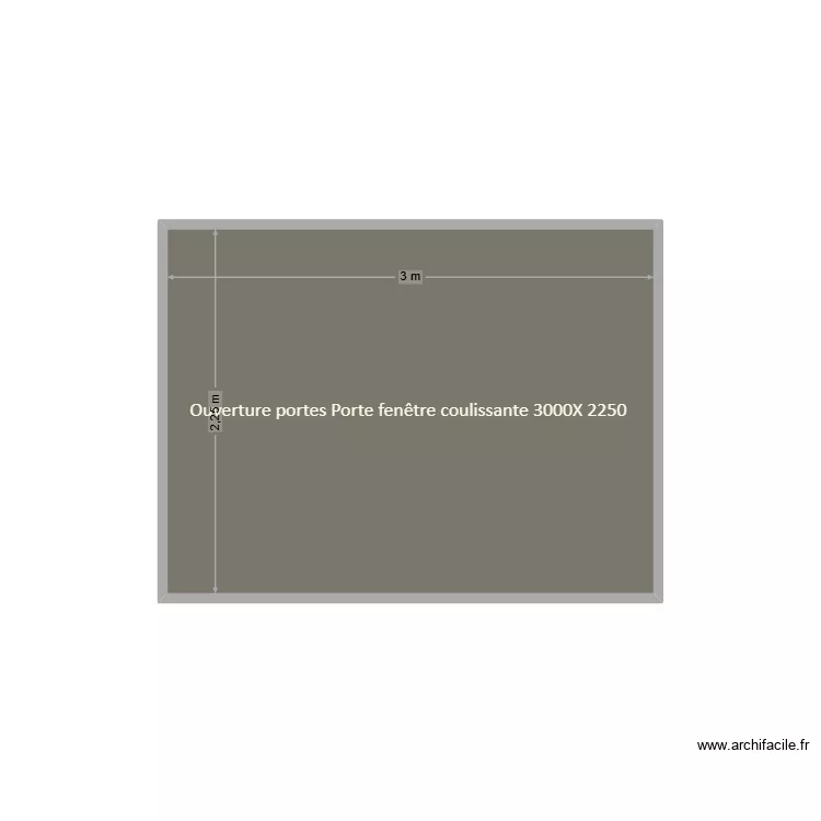 Portes et fen&ecirc;tres. Plan de 