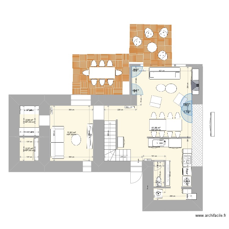 plan de base projet pornichet 2. Plan de 4 pièces et 59 m2