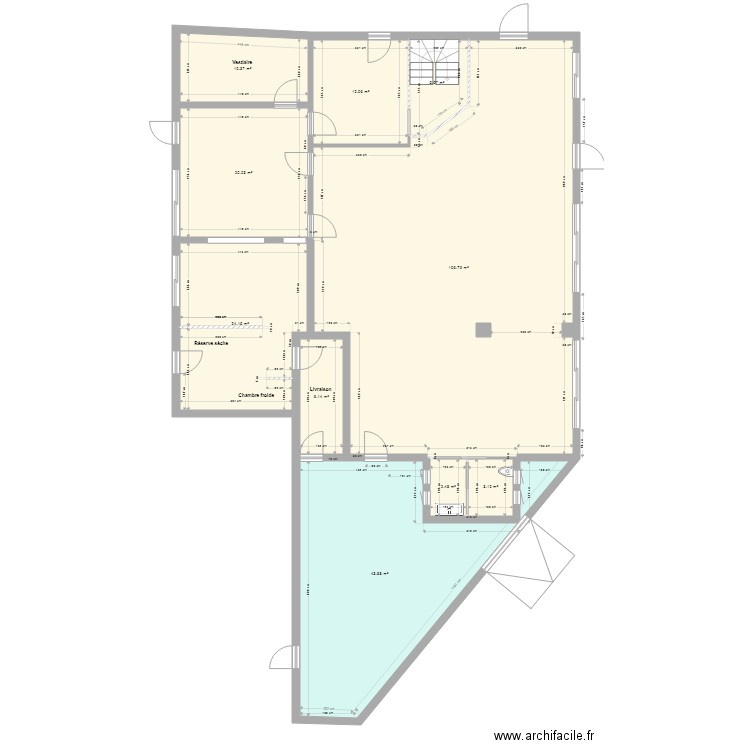 plan cuisine salle. Plan de 0 pièce et 0 m2