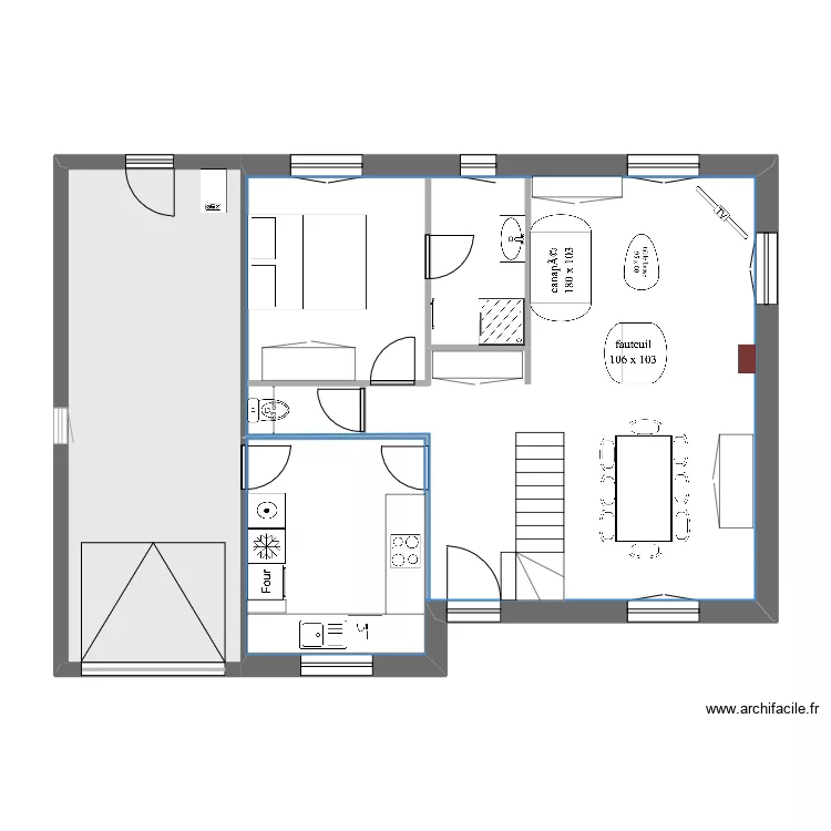 Gr&egrave;bes 27 - RdC-2. Plan de 
