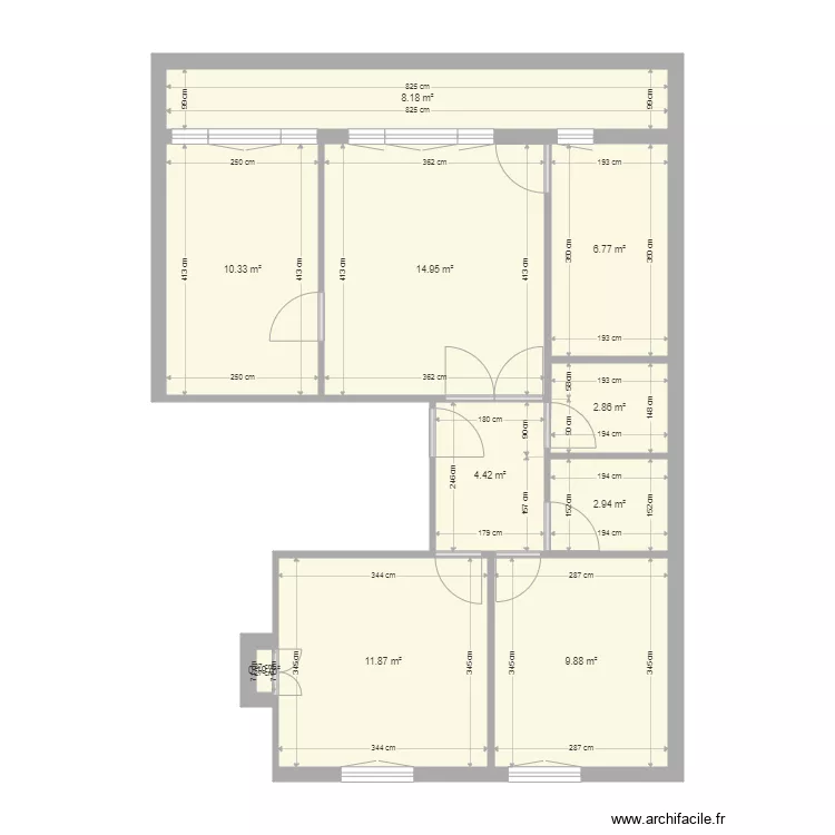 marseille 199 chartreux t4. Plan de 