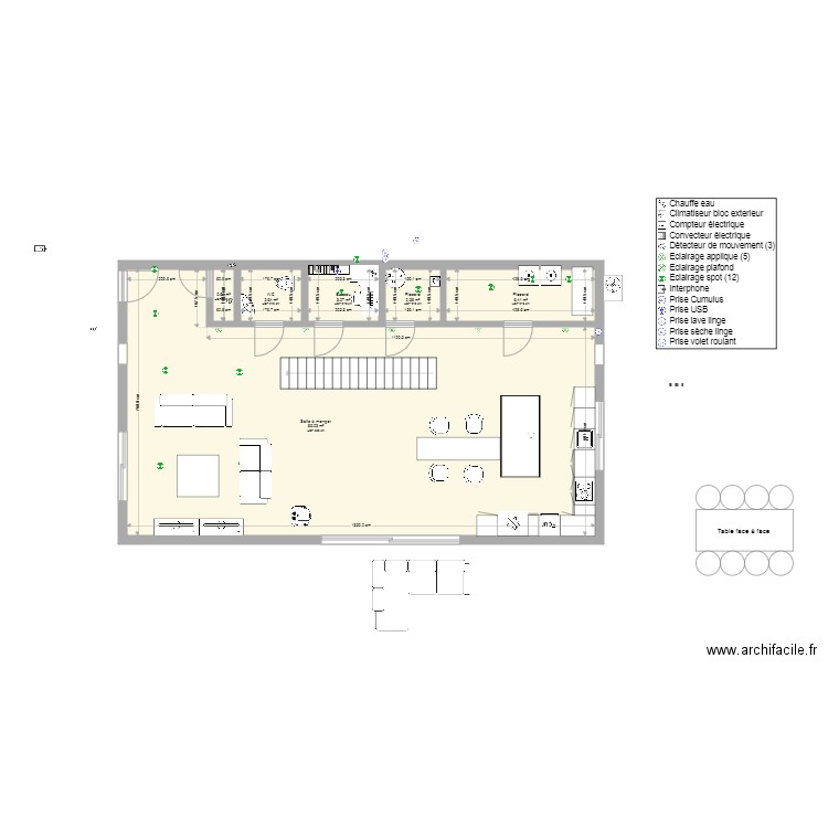 maison loft rdc. Plan de 0 pièce et 0 m2