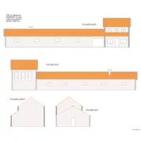 plan de facade exiatante