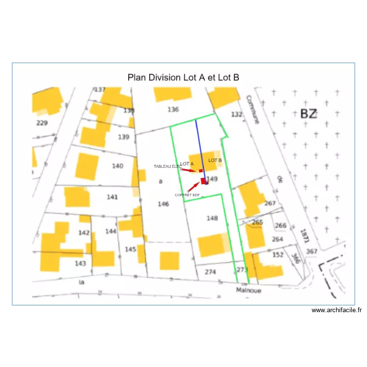 PLANS COFFRET EDF. Plan de 