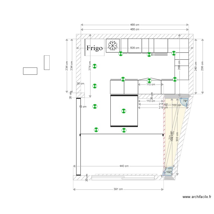 CUISINE BN   meuble lumière. Plan de 0 pièce et 0 m2