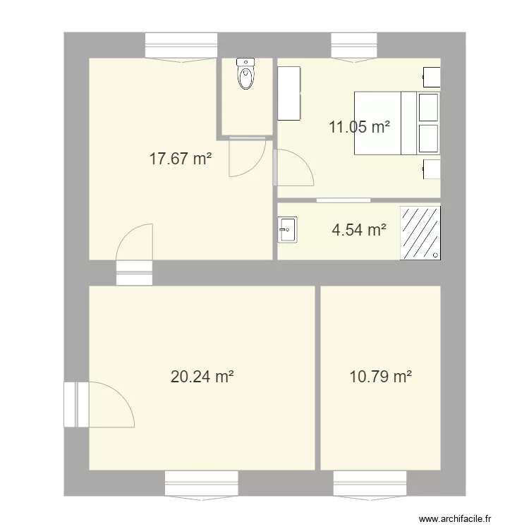 Mas Boisset rdc mamie idée 1. Plan de Mas Boisset rdc mamie idée 1. Plan de