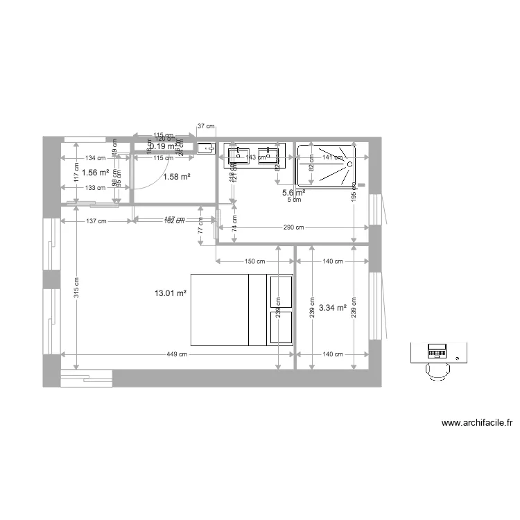 ecokit 32 rectangulaire. Plan de 