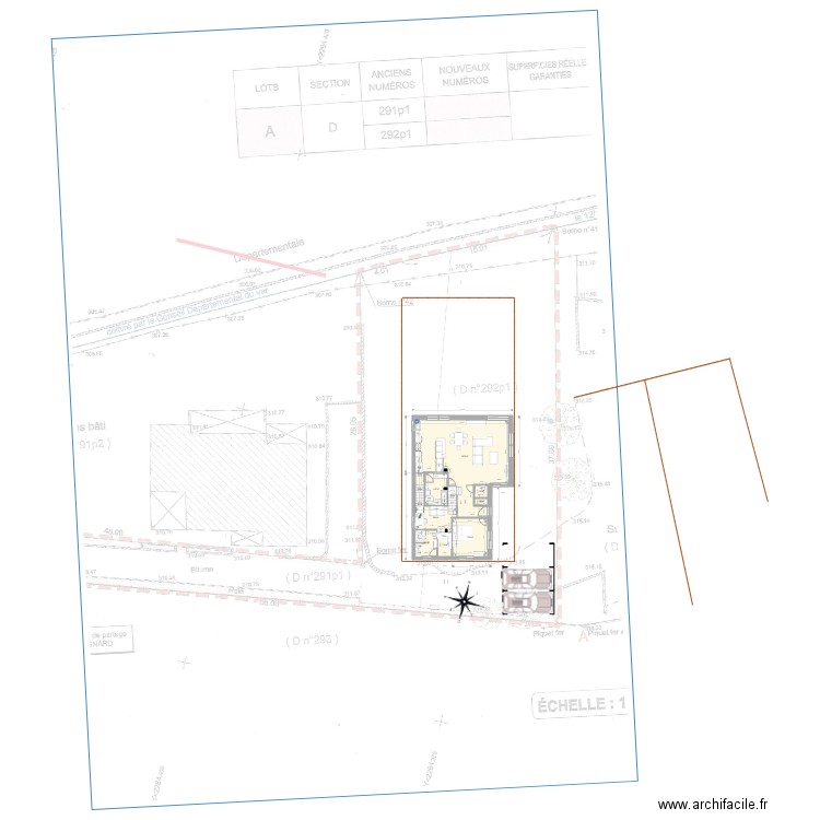 plan phil 04052019 escalier milieu. Plan de 0 pièce et 0 m2