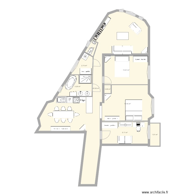 tolbiac 13eme plan E. Plan de 0 pièce et 0 m2