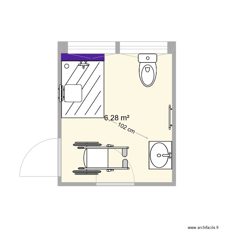 Rodriguez SDB. Plan de 0 pièce et 0 m2
