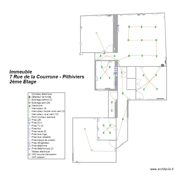 Appartement R2 Pithiviers Elec. Plan de 0 pièce et 0 m2