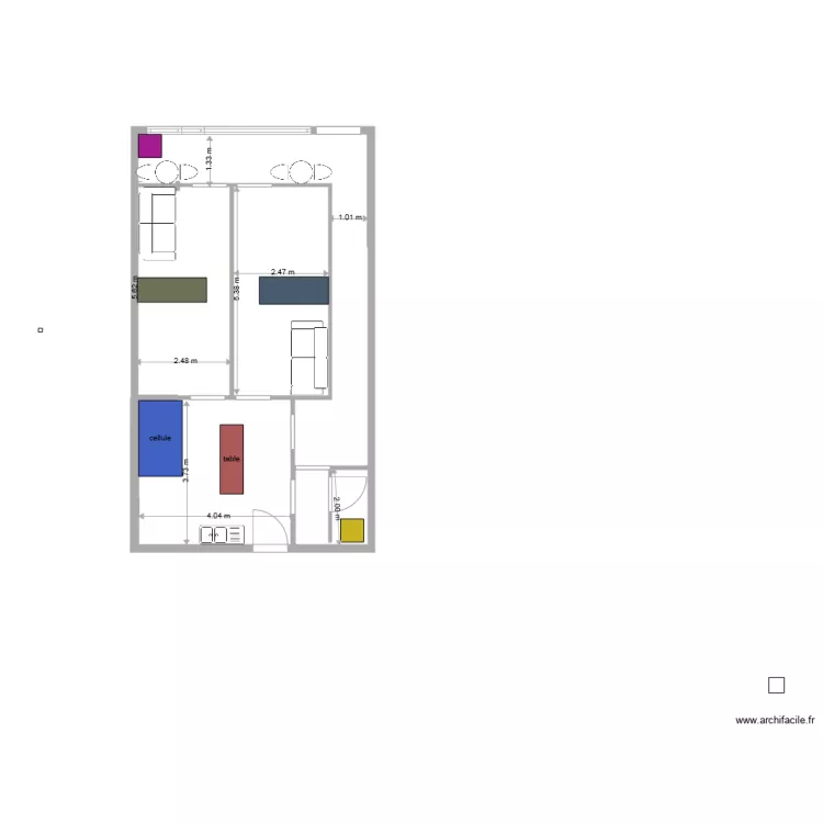CHAMBRE FUNERAIRE 8. Plan de CHAMBRE FUNERAIRE 8. Plan de