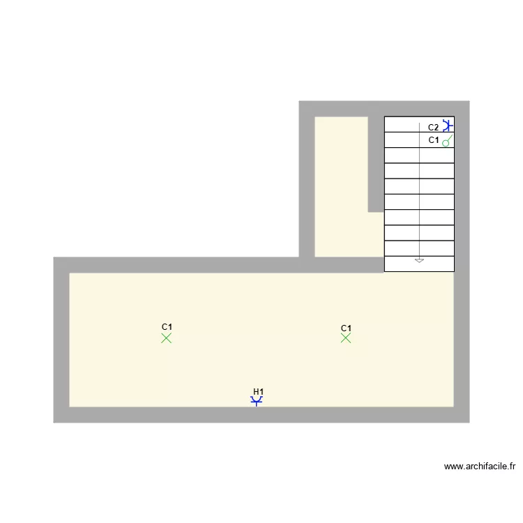 IMPLANTATION CAVE SOMBREFFE. Plan de 