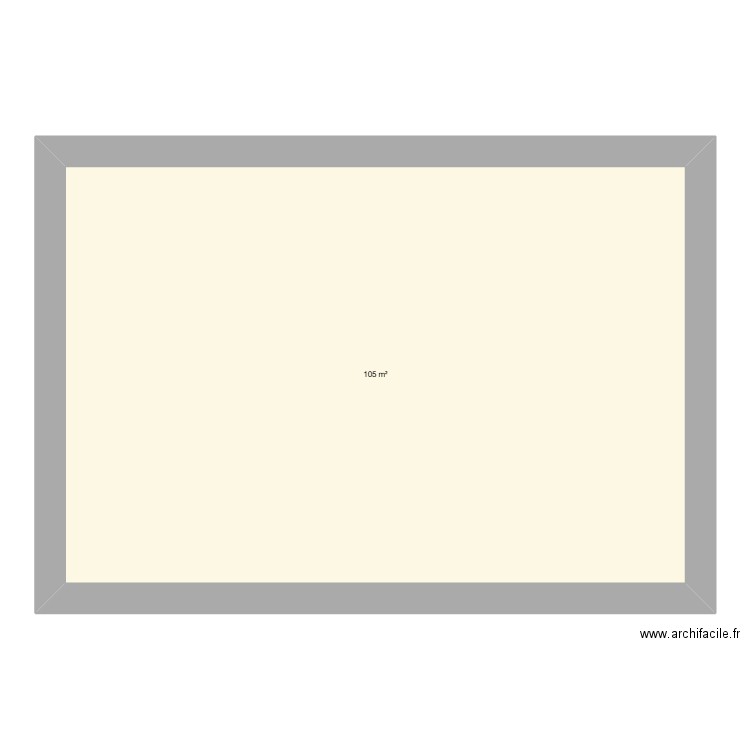 combles. Plan de 1 pièce et 105 m2