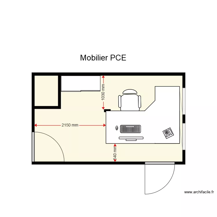 bureau 224 CHALONS MUNICIPALE. Plan de 