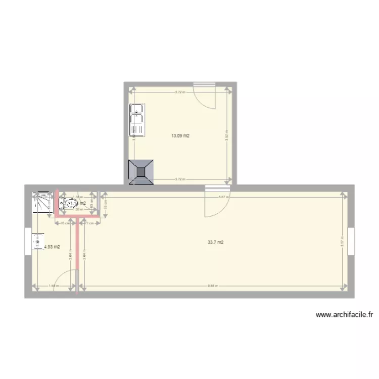 studio40vide. Plan de 