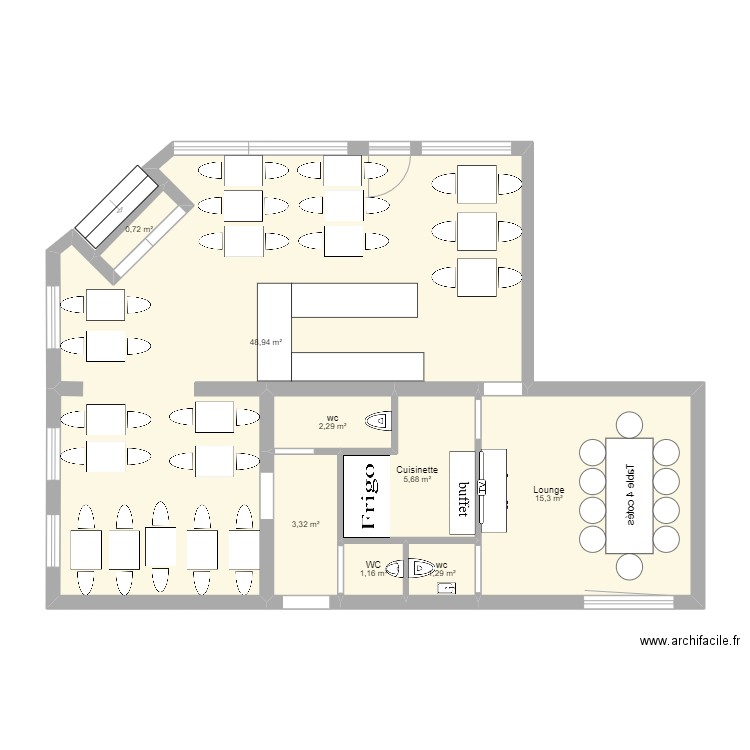 king. Plan de 0 pièce et 0 m2