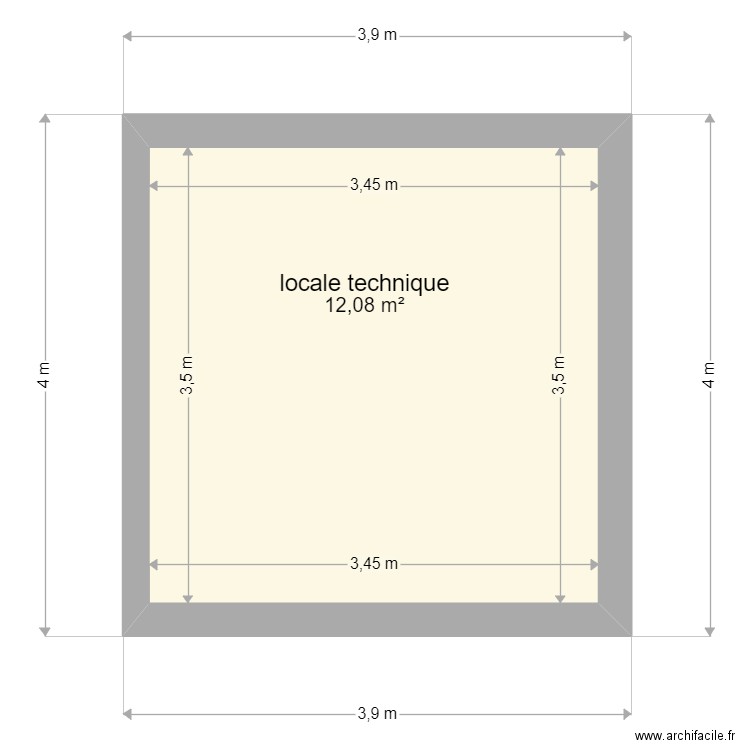 local . Plan de 0 pièce et 0 m2