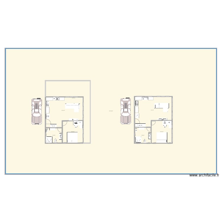 SCI Tank Haumi 2 F2 60m2. Plan de 0 pièce et 0 m2