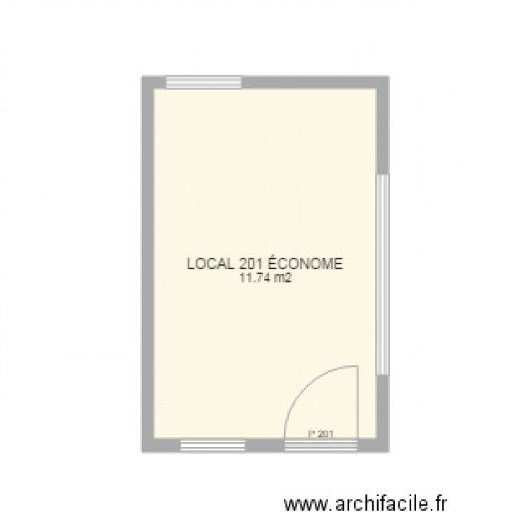 local 201 écomone. Plan de 0 pièce et 0 m2