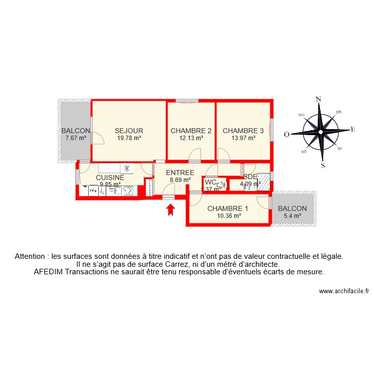 BI 4996 . Plan de 0 pièce et 0 m2