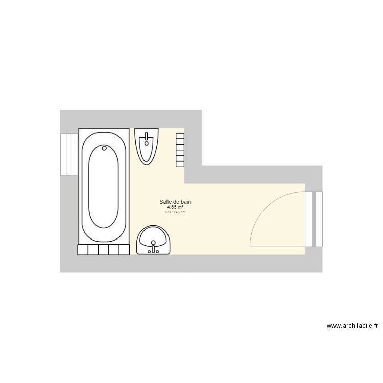 DUCHAMPS SDB VOUGY. Plan de 0 pièce et 0 m2