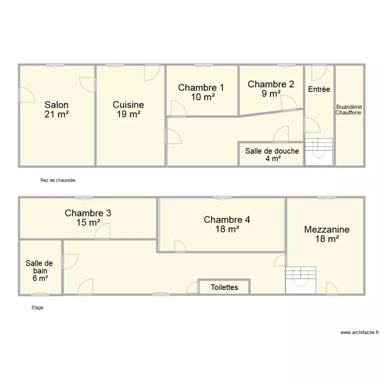 3094 Moreau. Plan de 