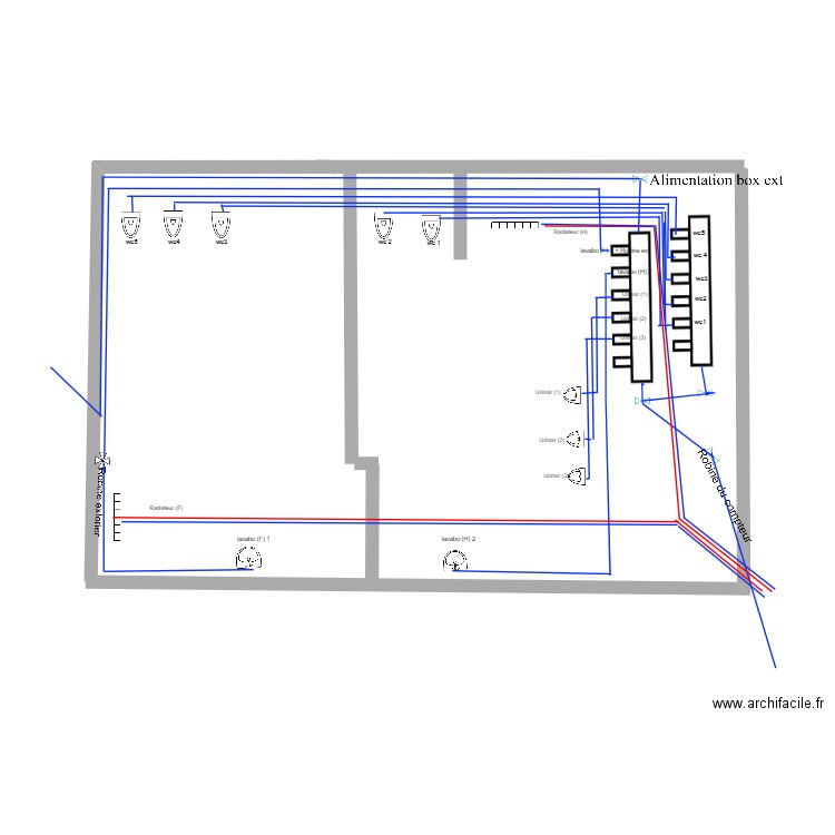 shema ecole  . Plan de 0 pièce et 0 m2