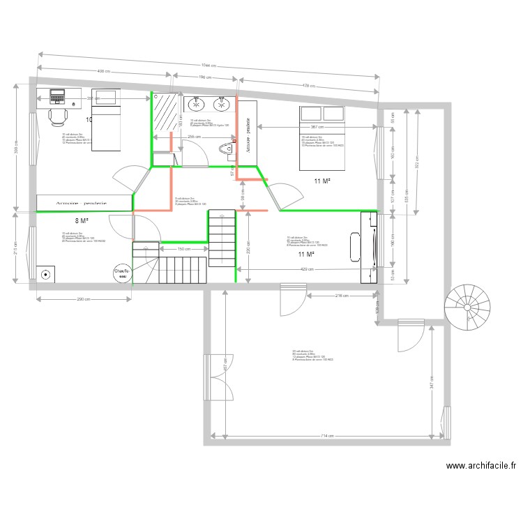 Maison 1er etage SB V03. Plan de 0 pièce et 0 m2