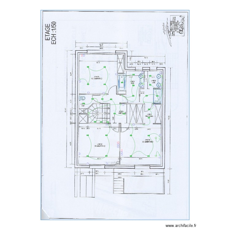 Etage frugier. Plan de 0 pièce et 0 m2