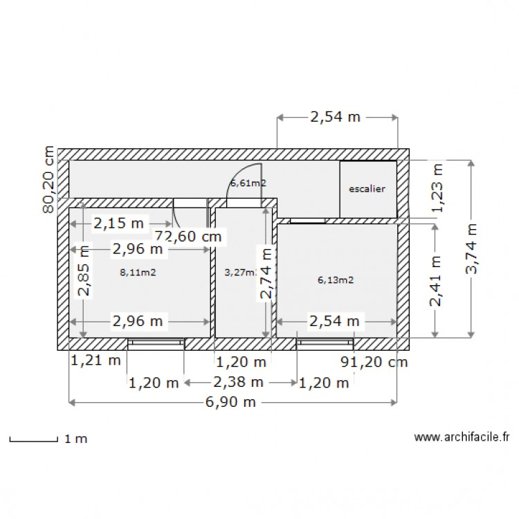 3ième étage étude. Plan de 0 pièce et 0 m2