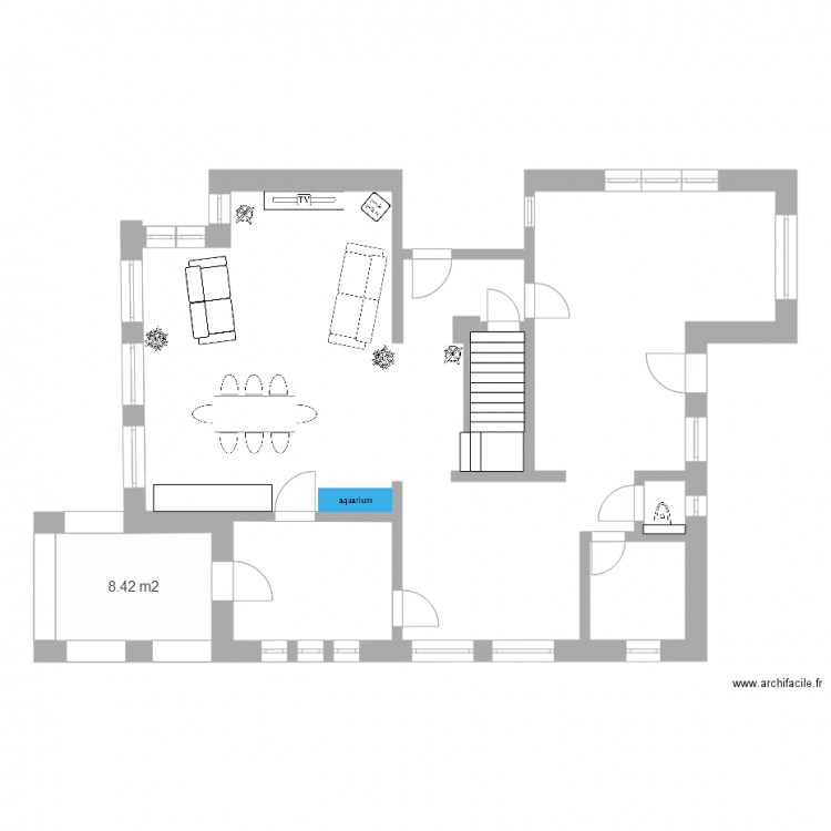  cuisine apres travaux. Plan de 0 pièce et 0 m2