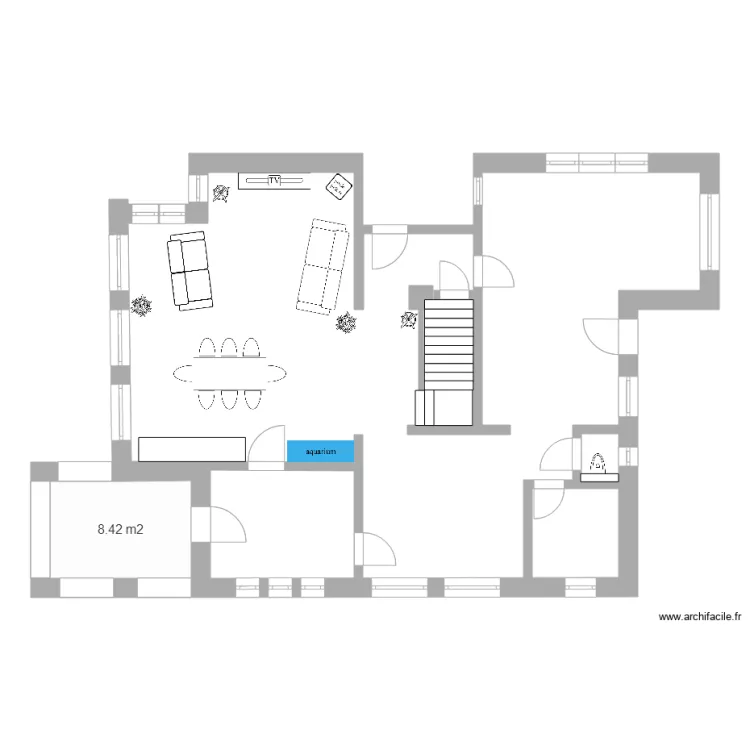  cuisine apres travaux. Plan de 