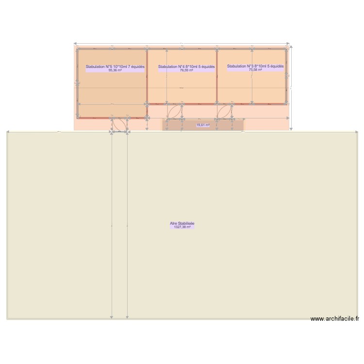 Le Manoir Gosset Bâtiment A. Plan de 5 pièces et 1595 m2