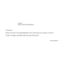 Achat &eacute;lectricit&eacute;