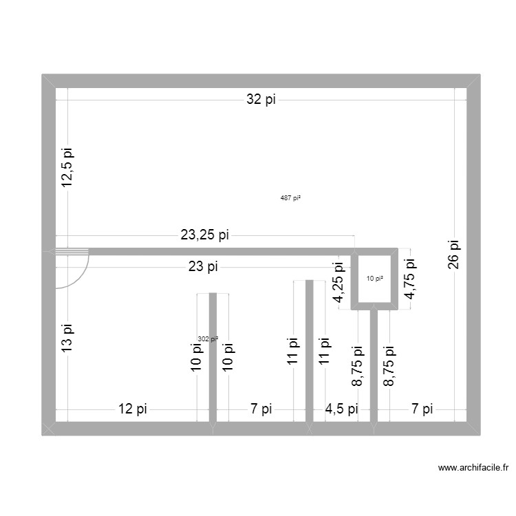 chalet. Plan de 0 pièce et 0 m2