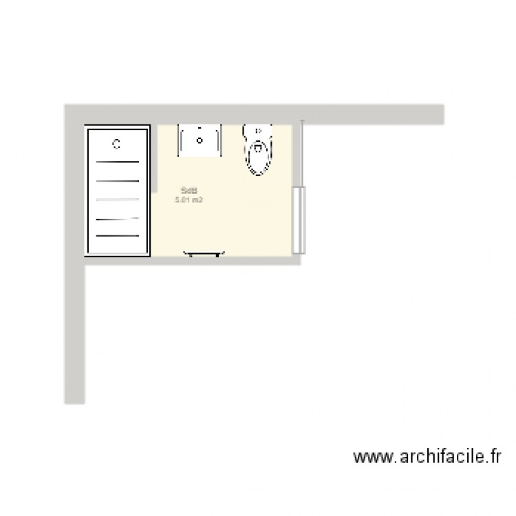 Salle de Bain. Plan de 0 pièce et 0 m2