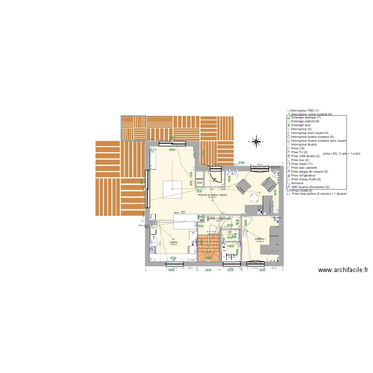 Maison Vezin RDC v7. Plan de 0 pièce et 0 m2