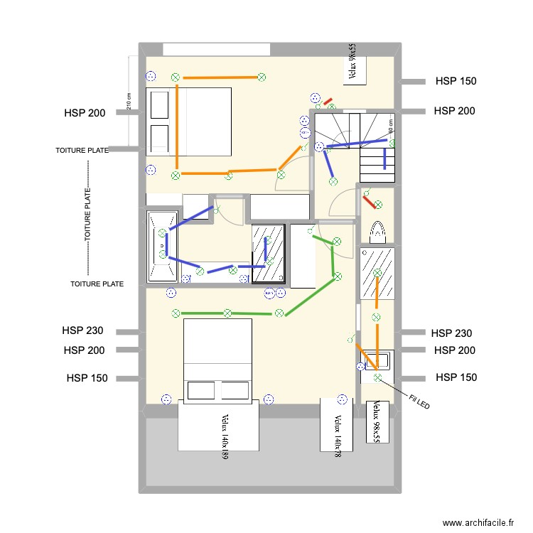 Banning 21 Rez 3 Electricité. Plan de 0 pièce et 0 m2