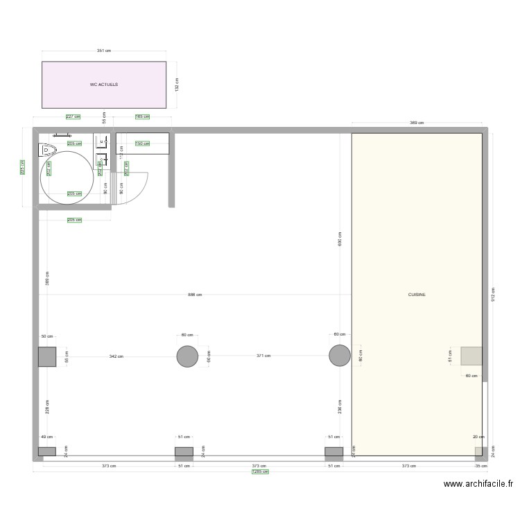 mesure cuisine 27.09. Plan de 0 pièce et 0 m2