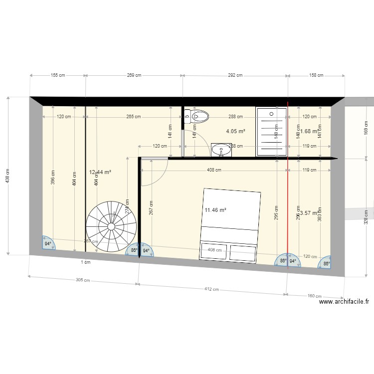 73 GR avec étage. Plan de 0 pièce et 0 m2