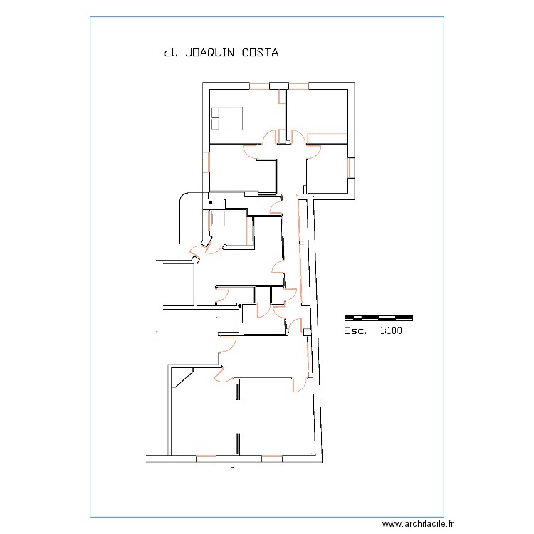 Joaquin Costa. Plan de 0 pièce et 0 m2