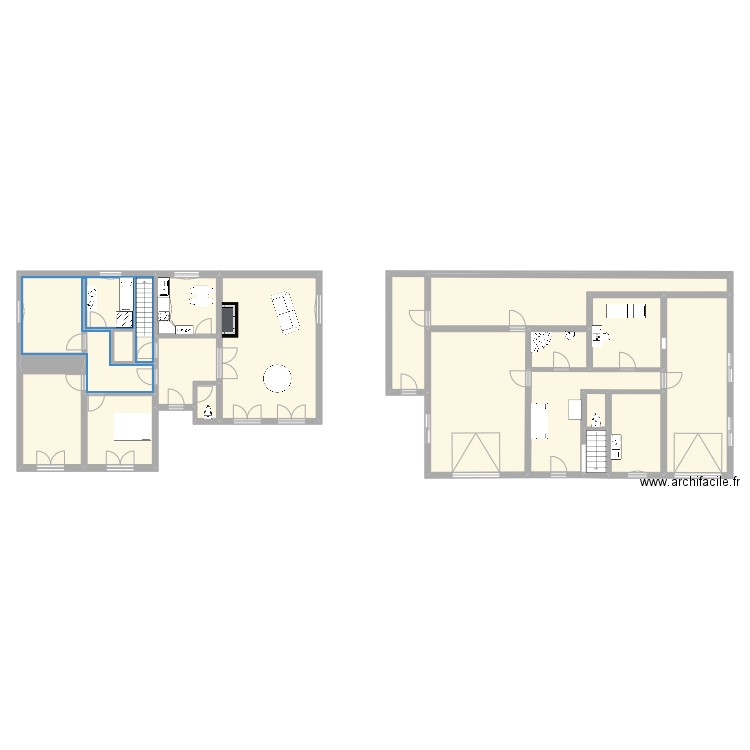 maison requista. Plan de 18 pièces et 254 m2